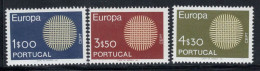 Portugal 1970 Mi. 1092-1094 Neuf ** 100% Europe CEPT - Neufs