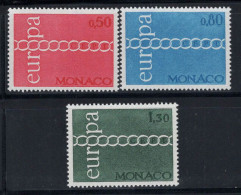 Monaco 1971 Mi. 1014-1016 Neuf ** 100% Europe CEPT, Chaînes - Autres & Non Classés