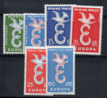 Europe CEPT 1958 Neuf ** 100% France, Italie - 1958