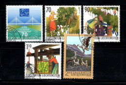 Liechtenstein 2003 Mi. 1321-1325 Oblitéré 100% Vignette, Oiseaux - Usati