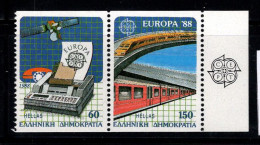 Europe 1988 Mi. 1685-1686 Neuf ** 100% CEPT, Grèce - 1988