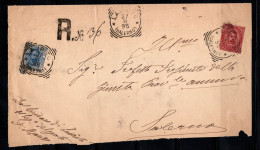 Italie 1895 Sass. 38,62 Oblitéré 80% Fragment, Laurito, Salerne - Oblitérés