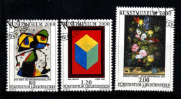 Liechtenstein 2000 Mi. 1245-1247 Oblitéré 100% Art, Peintures - Gebraucht