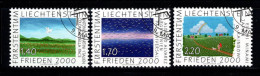 Liechtenstein 2000 Mi. 1238-1240 Oblitéré 100% Conceptions - Usados