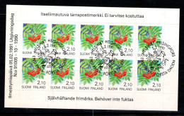 Finlande 1991 Mi. 1129 Carnet 100% Oblitéré Plantes, Fruits - Postzegelboekjes