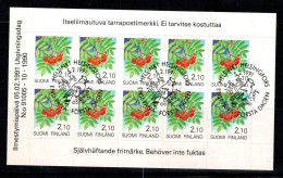 Finlande 1991 Mi. 1129 Carnet 100% Oblitéré Plantes, Fruits - Libretti