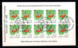Finlande 1991 Mi. 1129 Carnet 100% Oblitéré Plantes - Cuadernillos