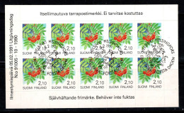 Finlande 1991 Mi. 1129 Carnet 100% Oblitéré Plantes - Carnets