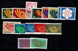 Europe CPET 1973 Neuf ** 100% Italie, Belgique, Finlande - 1973