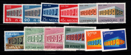 Europe CPET 1969 Neuf ** 100% Suède, Luxembourg - 1969
