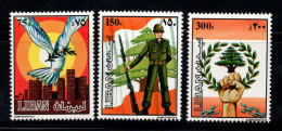 Liban 1984 Mi. 1324-1326 Neuf ** 100% Armée, Forces Armées - Lebanon