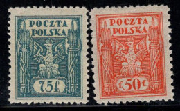 Pologne 1922 Mi. 5,6 Neuf * MH 100% Crête - Ongebruikt