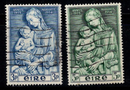 Irlande 1954 Mi. 120-121 Oblitéré 100% Madonna Et L'enfant, Art - Gebruikt