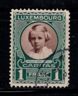 Luxembourg 1928 Mi. 211 Oblitéré 100% Enfants, 1 Fr. - Usati