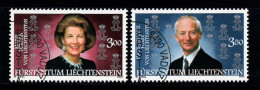 Liechtenstein 2002 Mi. 1292-1293 Oblitéré 100% Famille Royale - Gebraucht