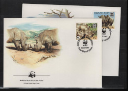 Swaziland WWF Issue Michel Cat.No. 528/531 FDC - FDC