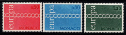 Monaco 1971 Mi. 1014-1016 Neuf ** 100% Europe CEPT - Sonstige & Ohne Zuordnung