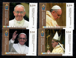 Argentine 2013 Mi. 3500-3503 Neuf ** 100% Élection Du Pape François - Unused Stamps