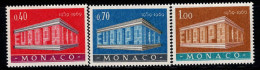 Monaco 1969 Mi. 929-931 Neuf ** 100% Europe CEPT - Other & Unclassified