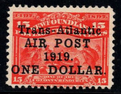 Terre-neuve 1919 SG 143a Neuf * MH 100% Poste Aérienne Transatlantique - 1908-1947