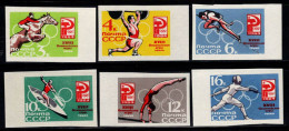 Union Soviétique 1964 Mi. 2932B-2937B Neuf ** 100% Tokyo, Jeux Olympiques - Rusland En USSR