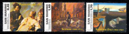 Saint-Marin 2004 Sass. 2019-2021 Neuf ** 100% Peinture, Peintures - Unused Stamps