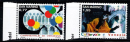 Saint-Marin 2004 Sass. 1979-1980 Neuf ** 100% Carnaval - Unused Stamps