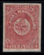 Terre-Neuve 1861 SG 18 Neuf ** 100% Fleurs, Armoiries, 4 P - 1908-1947