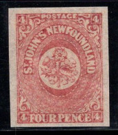 Terre-Neuve 1861 SG 18 Neuf ** 100% 4 P, Fleurs - 1908-1947