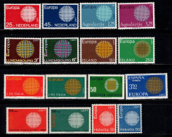 Europe CEPT 1970 Neuf ** 100% Italie, Espagne, Turquie - 1970