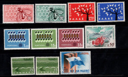 Europe CEPT 1962 Neuf ** 100% Portugal, Espagne, Saint-Marin - 1962