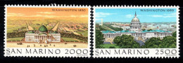 Saint-Marin 1989 Sass. 1268-1269 Neuf ** 100% Ville - Unused Stamps