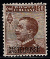 Castelrosso 1922 Sass. 6 Neuf ** 100% 40 Cents - Castelrosso