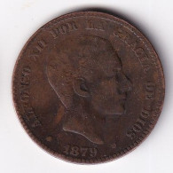 MONEDA DE ESPAÑA DE 10 CENTIMOS DEL AÑO 1879 (COIN) ALFONSO XII - First Minting