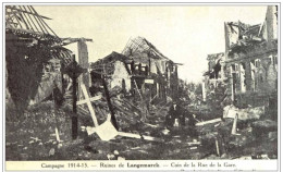 LANGEMARK (En Ruines) Rue De La Gare - Langemark-Poelkapelle