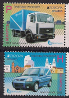 2013 Weißrussland / Belarus / Biélorussie Mi. 950-1 **MNH  Europa: Postfahrzeuge. - 2013