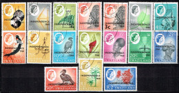SWAZILAND / Oblitérés /Used / 1968 - Série Courante Surchargé INDEPENDANCE  1968 (série Complète) - Swaziland (1968-...)