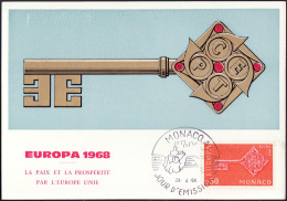 Europa CEPT 1968 Monaco CM Y&T N°749 - Michel N°MK879 - 30c EUROPA - 1968