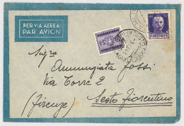 LETTERA VIAGGIATA VIA AEREA 1941 CON SEGNATASSE (SX88 - Storia Postale (Posta Aerea)