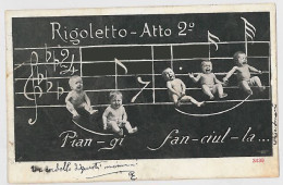 CARTOLINA VIAGGIATA 1903 - RIGOLETTO ATTO II (SX101 - Opéra