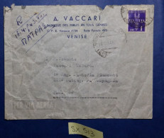 LETTERA VIAGGIATA POSTA AEREA 1943 CON LIRE 1 (SX513 - Airmail