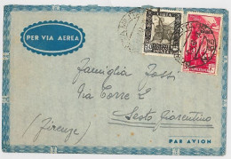 LETTERA VIAGGIATA VIA AEREA 1942 DA LIBIA DOPPIA AFFRANCATURA   (SX174 - Libyen