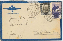 LETTERA VIAGGIATA 1941 DA LIBIA VIA AEREA DOPPIA AFFRANCATURA (SX160 - Libye