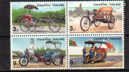 THAILANDE. Les Cyclo-Pousse Thaîlandais. Bloc De 4 Neufs ** - Vélo