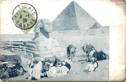 Pays Div-ref DD784- Egypte - Egypt - The Sphynx- Le Sphinx Et Pyramide -pyramides   - - Sfinge