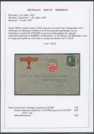 Collection (SABENA) - N°433 Sur Lettre Par Avion De Bruxelles (1937) Via Barondo (Camerou) > Berbérati (A.E.F.) - Lettres & Documents