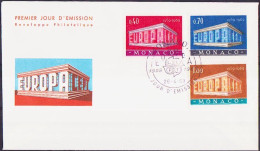 Europa CEPT 1969 Monaco FDC5 Y&T N°789 à 791 - Michel N°929 à 931 - 1969