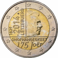 Luxembourg, 2 Euro, 175 Joer, 2014, Utrecht, SPL, Bimétallique, KM:New - Lussemburgo