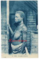 Boma Fille Femme Tatouages Du Mayumbe Seins Nus Naked Girl Belgisch Congo Belge Native CPA Rare Ethnique Ethnic - Belgisch-Kongo