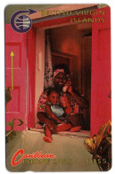 British Virgin Islands - Woman On Phone With Child - 7CBVA - Islas Virgenes